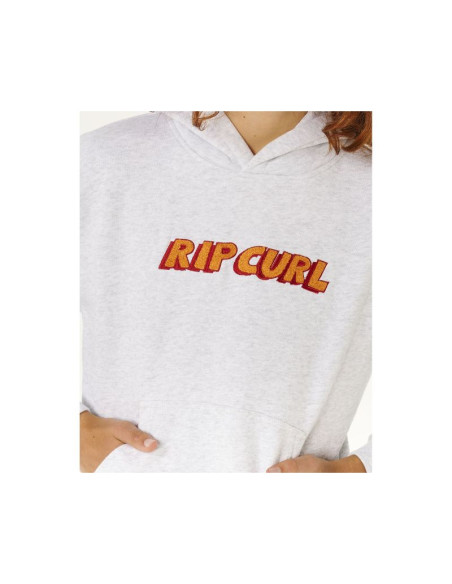 Bluza chłopięca rip curl eternal shred logo hood-boy szara