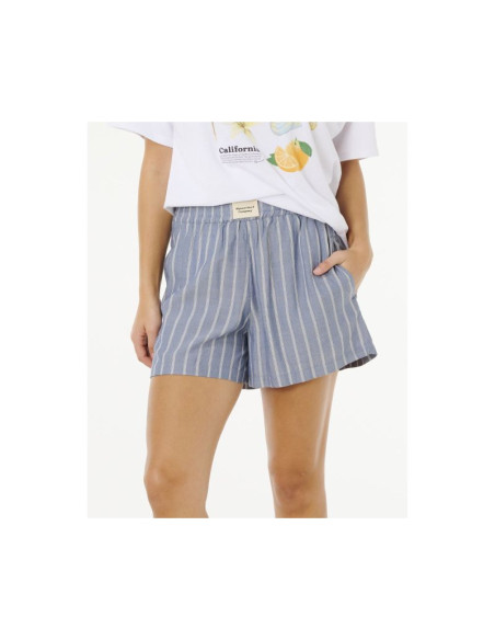 Szorty damskie rip curl beach days pinstripe short niebieskie