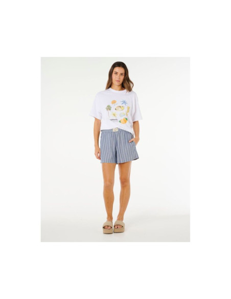 Szorty damskie rip curl beach days pinstripe short niebieskie