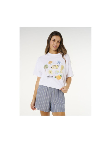 Szorty damskie rip curl beach days pinstripe short niebieskie