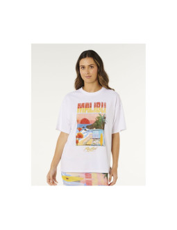 Koszulka damska rip curl hayley o heritage tee biała