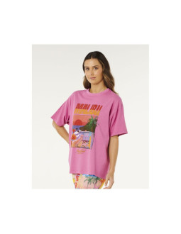 Koszulka damska rip curl hayley o heritage tee różowa