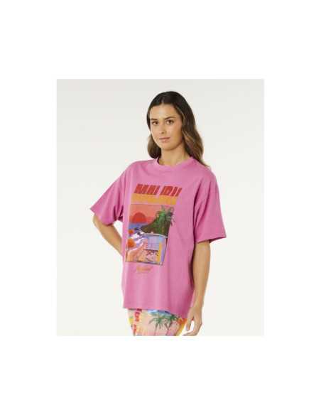 Koszulka damska rip curl hayley o heritage tee różowa
