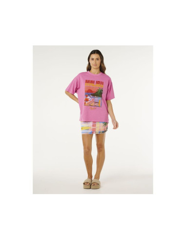 Koszulka damska rip curl hayley o heritage tee różowa