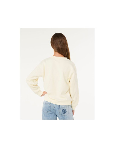 Bluza dziewczęca rip curl sunshine squad crew-girl biała
