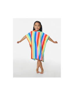 Ponczo dziewczęce rip curl mixd snap cttn hooded twl-girl multikolor
