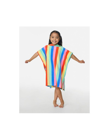 Ponczo dziewczęce rip curl mixd snap cttn hooded twl-girl multikolor