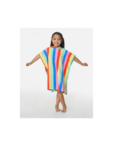 Ponczo dziewczęce rip curl mixd snap cttn hooded twl-girl multikolor