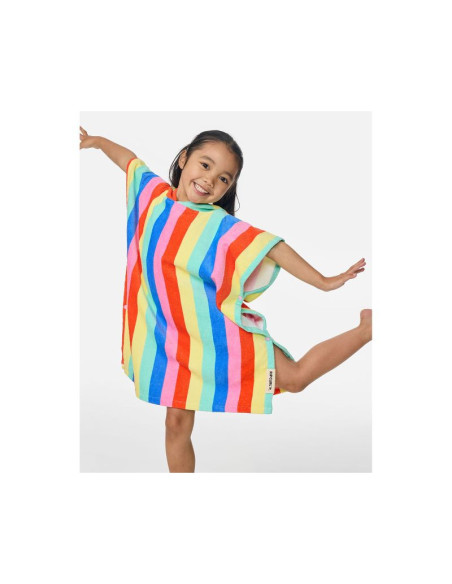 Ponczo dziewczęce rip curl mixd snap cttn hooded twl-girl multikolor