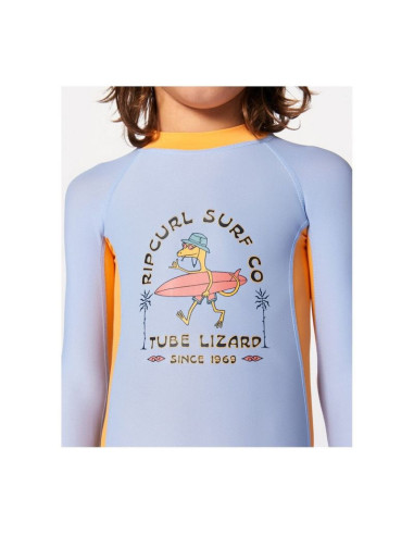 Lycra rip curl grom energy upf l/s sp st-boy niebieski