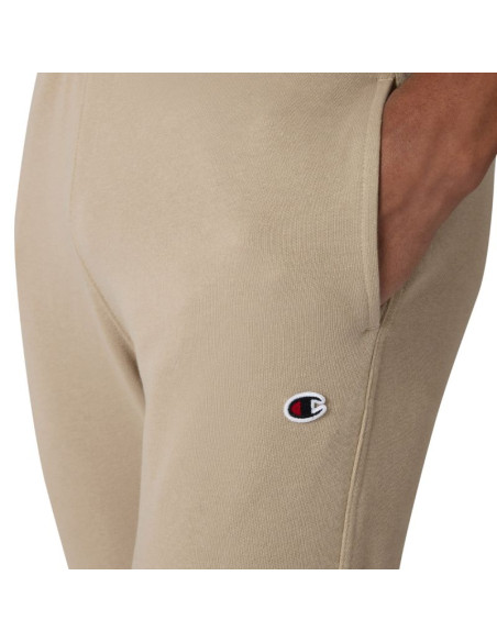 Spodnie męskie champion rib cuff pants beżowe 220733 ms041