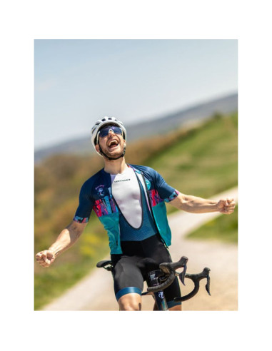 Koszulka rowerowa northwave light jersey - biały