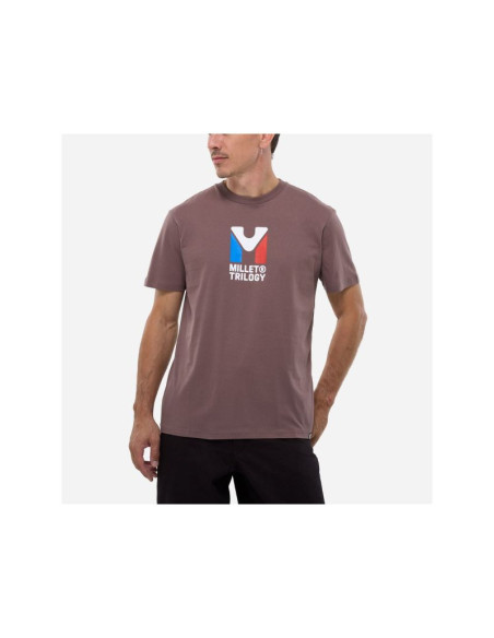 Koszulka męska millet chamonix tri ts ss m fioletowa śliwkowa