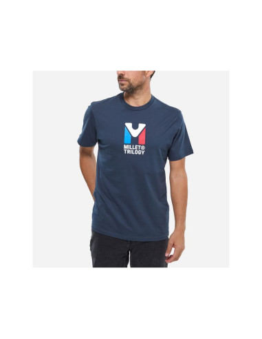 Koszulka męska millet chamonix tri ts ss m granatowa