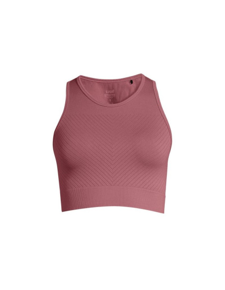 Top treningowy casall essential block seamless sport top różowy