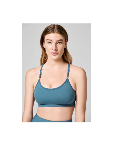 Stanik treningowy casall strappy sports bra niebieski