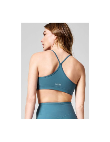 Stanik treningowy casall strappy sports bra niebieski