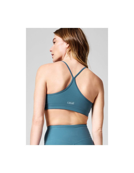 Stanik treningowy casall strappy sports bra niebieski