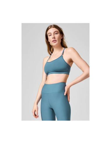 Stanik treningowy casall strappy sports bra niebieski