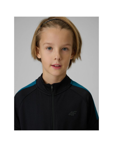 Bluza sportowa regular bez kaptura chłopięca 4f 4fjrss26tfswm0991-20s