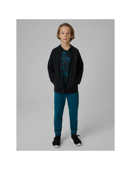 Bluza sportowa regular bez kaptura chłopięca 4f 4fjrss26tfswm0991-20s