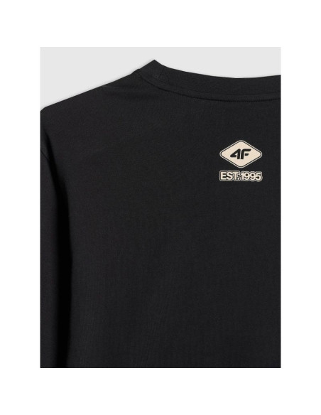 Longsleeve regular z nadrukiem męski 4f 4frss26tlonm674-20s