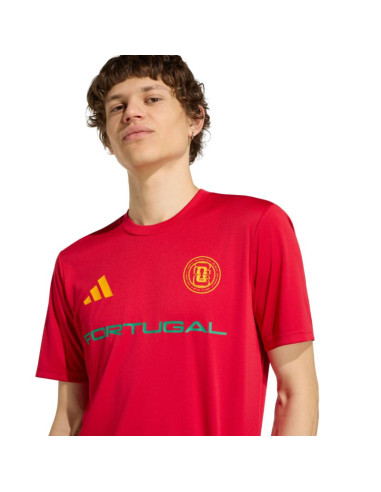 Koszulka męska adidas portugalia 26 away jersey czerwona kh2310