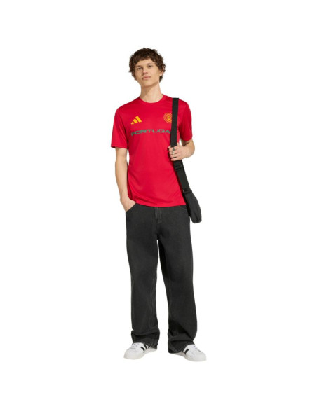 Koszulka męska adidas portugalia 26 away jersey czerwona kh2310