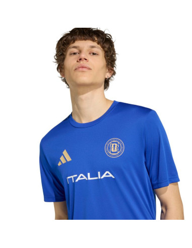 Koszulka męska adidas italy 26 jersey niebieska kh2306