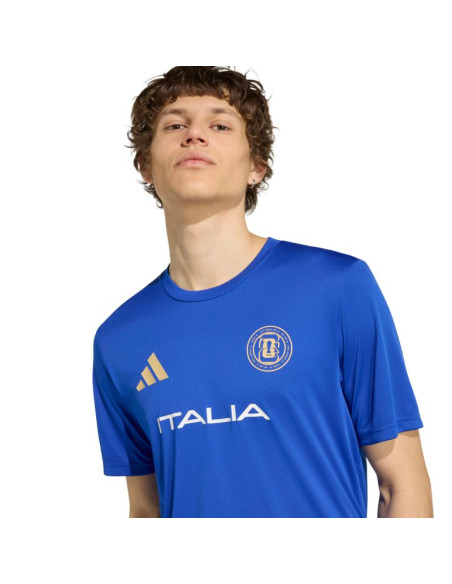 Koszulka męska adidas italy 26 jersey niebieska kh2306