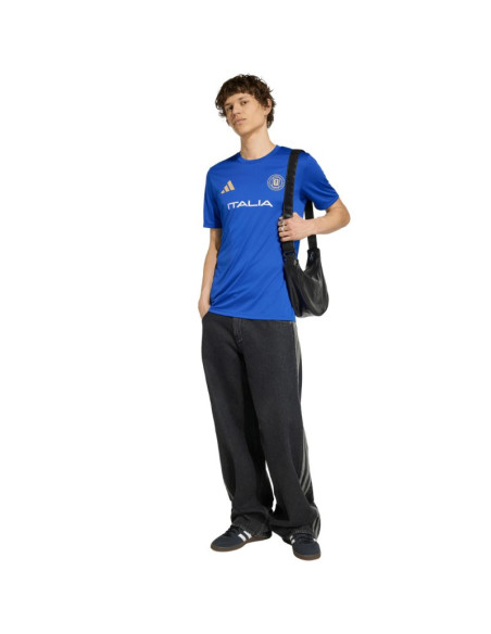 Koszulka męska adidas italy 26 jersey niebieska kh2306