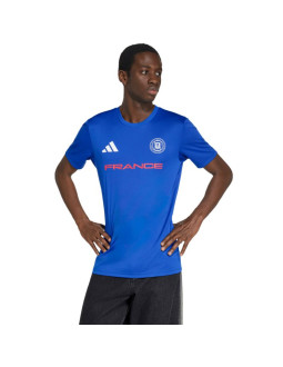 Koszulka męska adidas france 26 jersey niebieska kh2312