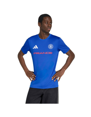 Koszulka męska adidas france 26 jersey niebieska kh2312