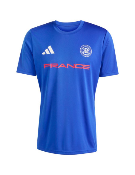 Koszulka męska adidas france 26 jersey niebieska kh2312