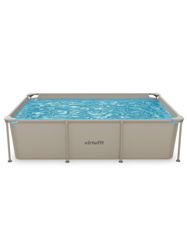 Virtufit prostokątny basen 260 x 180 cm z pompą filtrującą beżowy