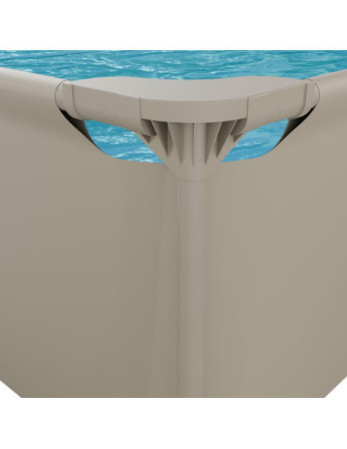 Virtufit prostokątny basen 260 x 180 cm z pompą filtrującą beżowy