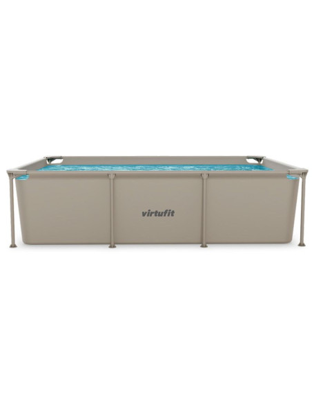 Virtufit prostokątny basen 260 x 180 cm z pompą filtrującą beżowy