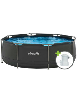 Virtufit okrągły basen - 244 cm - z pompą filtrującą