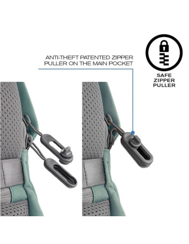 Xd design plecak antykradzieżowy bobby soft zielony p/n: p705.797