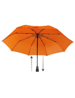 Euroschirm light trek automatic pomarańczowy włókno szklane poliester kompaktowy parasol przeciwdeszczowy 2