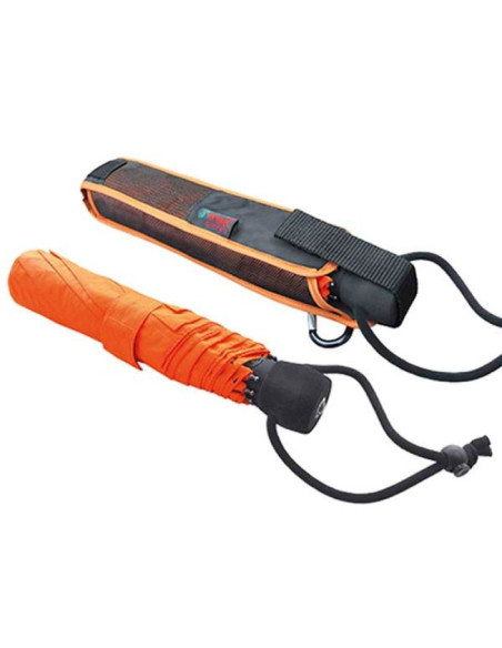Euroschirm light trek automatic pomarańczowy włókno szklane poliester kompaktowy parasol przeciwdeszczowy