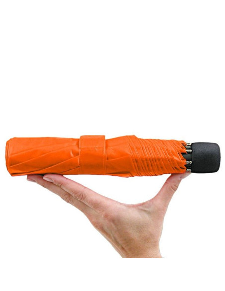 Euroschirm light trek automatic pomarańczowy włókno szklane poliester kompaktowy parasol przeciwdeszczowy
