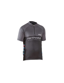 Koszulka rowerowa northwave force evo junior jersey short sleeve czarny