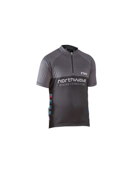 Koszulka rowerowa northwave force evo junior jersey short sleeve czarny