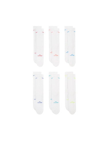Skarpety nike everyday elevated 6 par białe hq8021 906