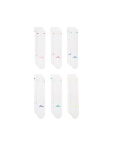 Skarpety nike everyday elevated 6 par białe hq8021 906