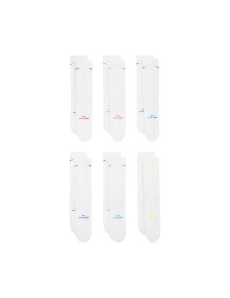 Skarpety nike everyday elevated 6 par białe hq8021 906