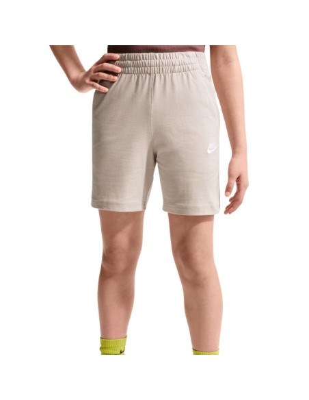 Spodenki dla dzieci nike sportswear club kremowe fz5512 236