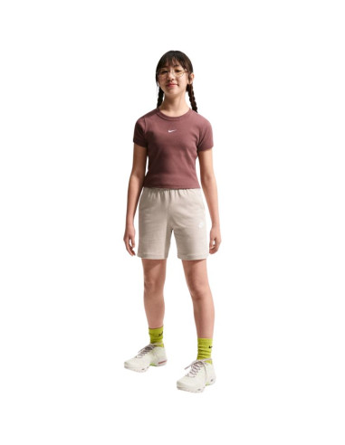 Spodenki dla dzieci nike sportswear club kremowe fz5512 236