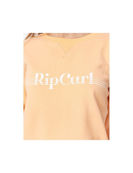 Bluza rip curl re-entry crew - jasny pomarańczowy